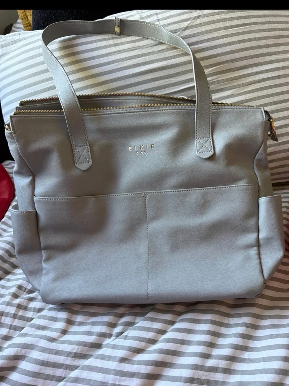 Women's Light Gray Tote Bag
